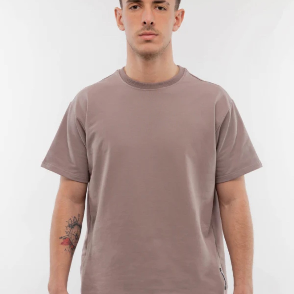 ESNTLS Mauve oversized/drop shoulder tee (M)